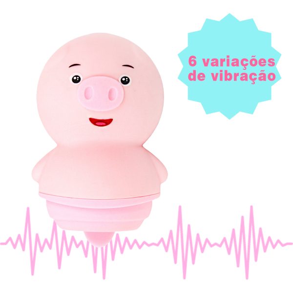 Vibrador Porquinho Linguinha Massageador Clitoris USB Bateria Recarregavel - Imagem 5