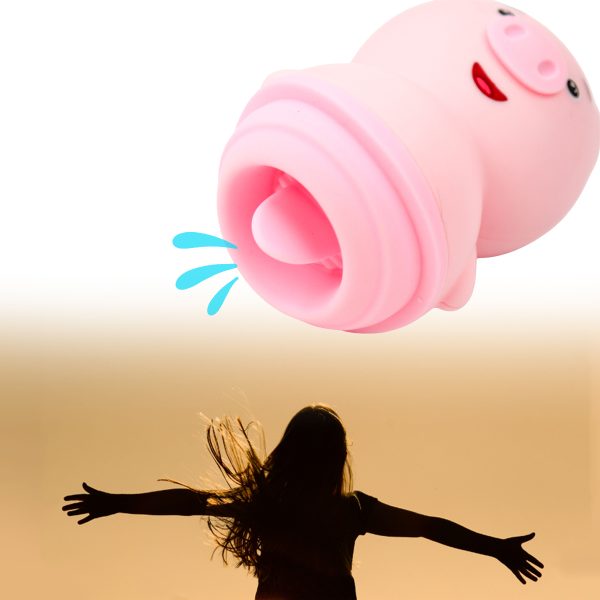Vibrador Porquinho Linguinha Massageador Clitoris USB Bateria Recarregavel - Imagem 8