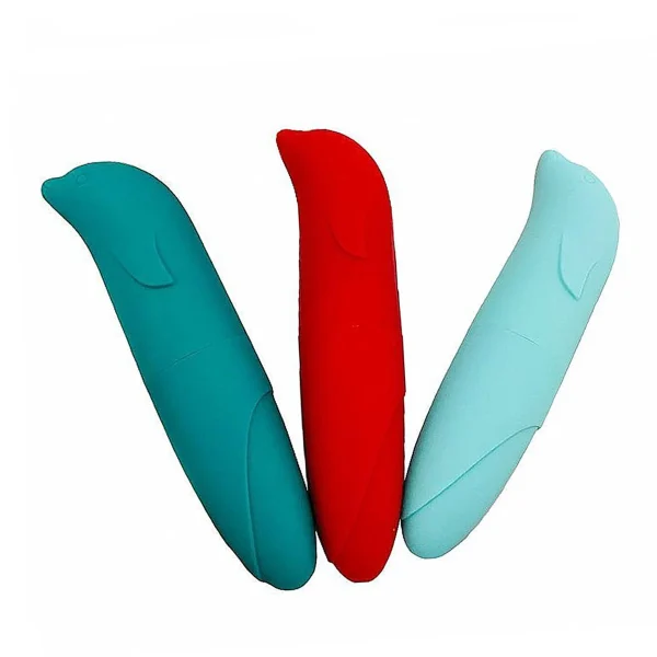 Vibrador Golfinho Estimulador Mini Ponto G Aveludado Cor: Azul Tiffany