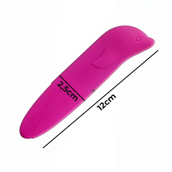 Vibrador Golfinho Estimulador Mini Ponto G Aveludado Cor: Azul Tiffany - Imagem 2