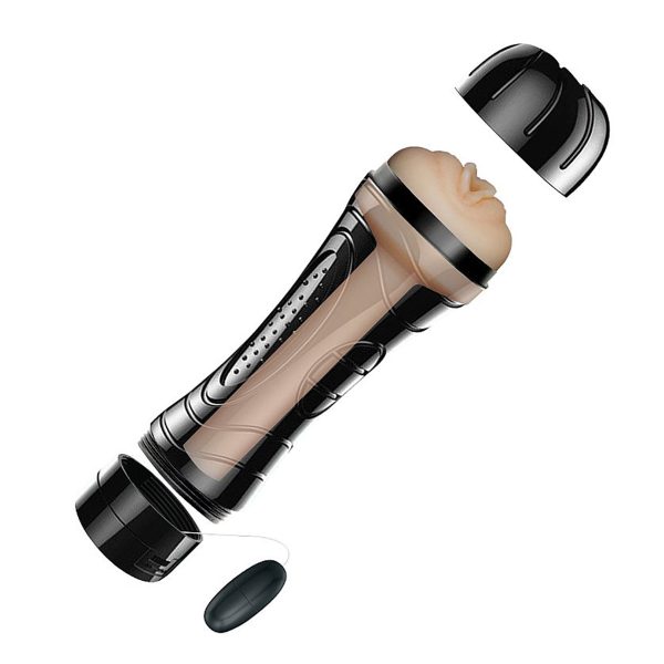 Masturbador Masculino Vagina Cyberskin Vibrador Formato Lanterna - Imagem 3