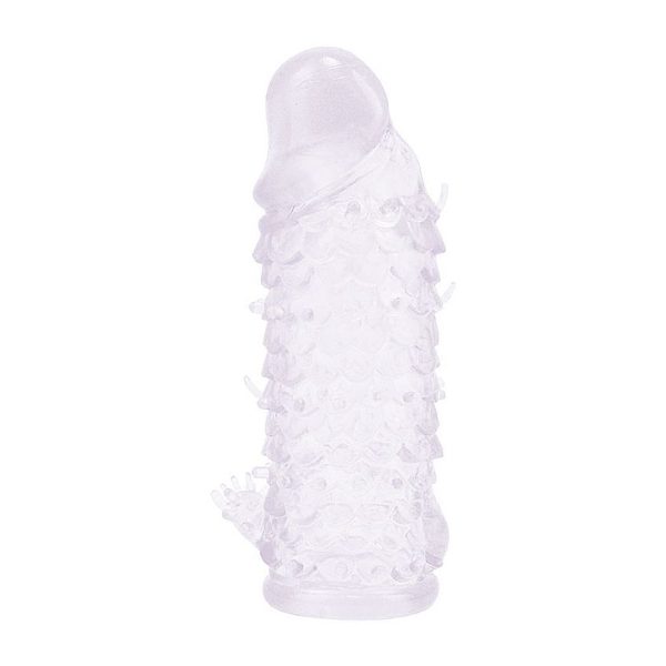 Capa Peniana Extensora com Textura 15cm Cor Rosa - Imagem 3