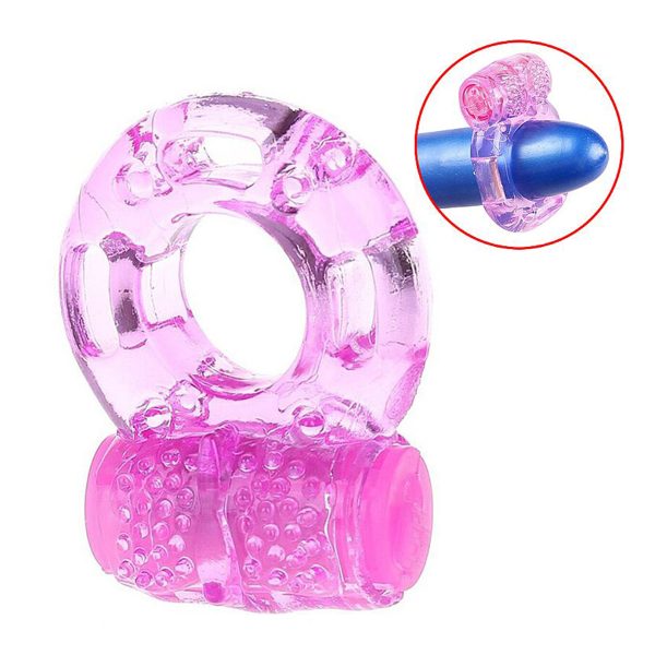Anel Peniano com Vibrador Borboleta Super Flexível - Roxo - Imagem 3