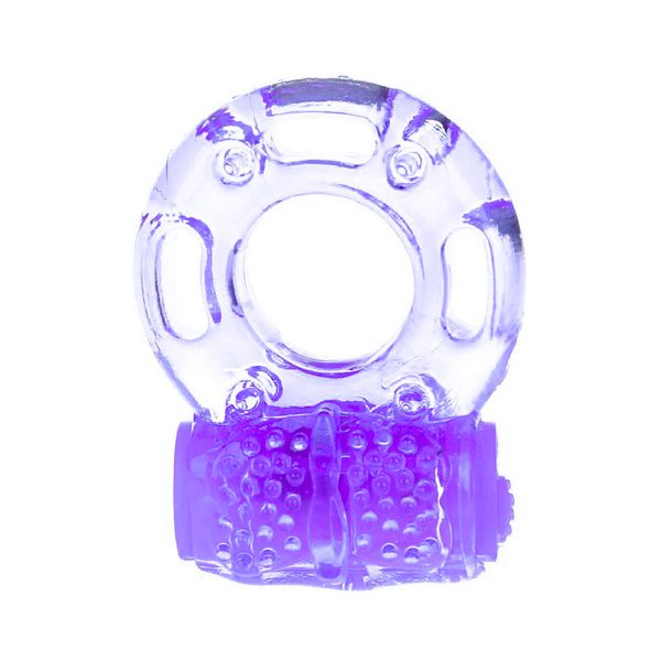 Anel Peniano com Vibrador Borboleta Super Flexível - Roxo